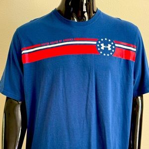 Blue White Red Under Armour United States of America T-Shirt